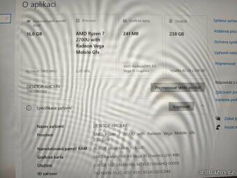 Lenovo ThinkPad E485-Ryzen 7/16gb/M2 256 - 3