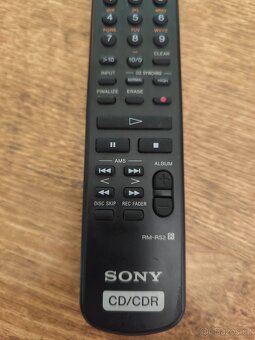 Dálkové ovládání Sony RM r52 pro Cd rekordér,čti popis - 3