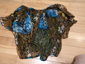 Společenská halenka s netopýřími rukávy - 3