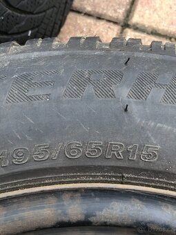 Plechové disky s pneu. 195/65R15 - 3