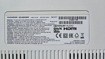 Thompson 50UA6406W, 50", 126 cm, Ultra HD 4K - 3