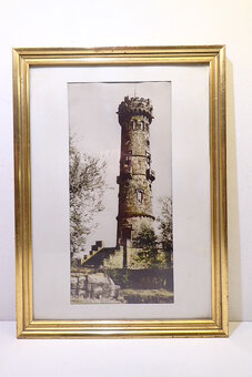 Děčín-Sněžník- Rozhledna - velké staré Foto  - 3