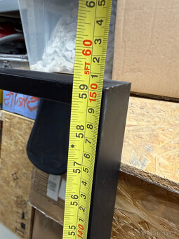 Zrcadlo v černém rámu 150x40 cm - 3