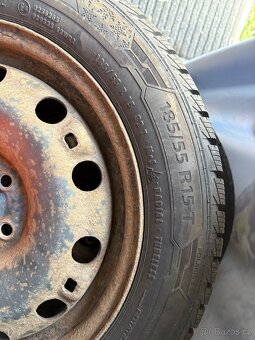 Zimní kola gumy disky Škoda 5x100 185/55 R15 - 3