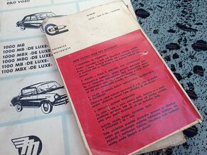 Návod k obsluze + seznam dílů Škoda 1000MB - 3