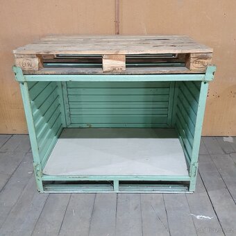 Kovová bedna 120 x 80 x 94 cm stohovatelná - 3