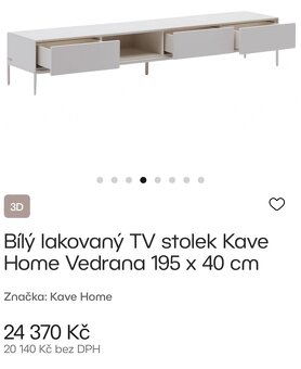 Stolek pod TV , TV skříňka vedrana,kave home bonami - 3