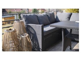 Zahradní ratanový nábytek, sedačka, souprava. Ruční výroba. - 3