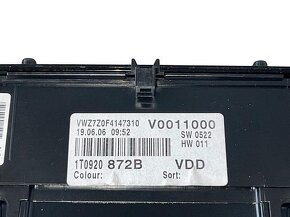 Budíky benzínové 1T0920872B VW Touran 1T1 r.v. 2006 - 3