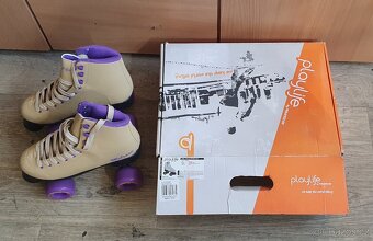 kolečkové brusle Playlife TOP STAV vel.38 - 3