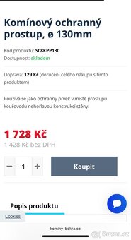 Komínový prostup na 130mm rouru - 3