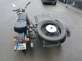 Motocykl se sajdou a platnými spz a stk IŽ IZH 56 - 3