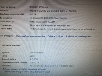 Počítač Dell 9020.Intel Pentium 2x3,20GHz.8gb ram.240gb SSD - 3