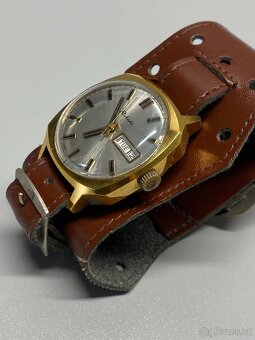 hodinky staré pánské náramkové hodinky automat raketa - 3