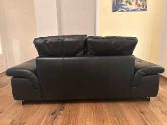 Pohovka, sedačka - pravá kůže, černá, W.SCHILLIG - 3