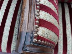 Starožitná sedací souprava - lavice (sedačka), židle 2ks - 3