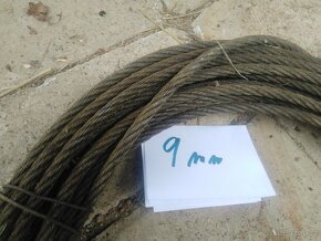 Ocelové lano 9mm zakonzervováno olejem - 3