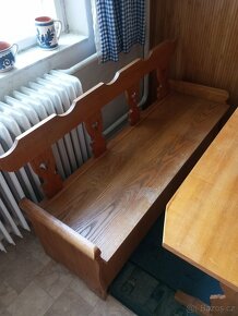 Selská lavice, stůl a ždle - 3