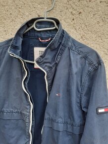 Vintage Tommy Hilfiger bunda modrá unisex pánská dámská - 3