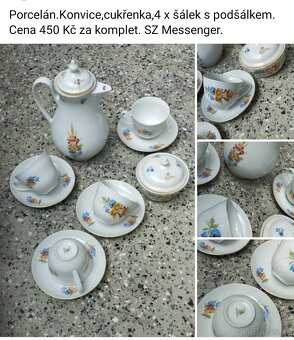 Porcelán viz fota. Cena za položku na fotografii. - 3