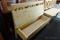 Lavice kříž záda uložný prostor - 3