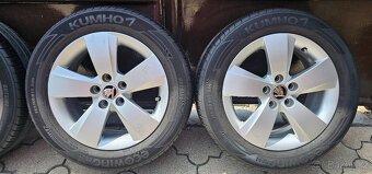 Originál alu Škoda Fabia 3/Rapid 5x100 185/60 R15 – letní - 3