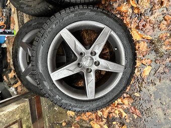 Sada Alu kol R17 5x112 Passat Superb zimní pneu - 3