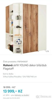 Šatní rohová skříň - 3