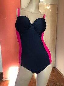 Modro-růžové jednodílné plavky vel.46B - 3