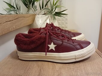 Converse dámské zateplené kožené tenisky vel. 40 - 3