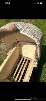 Starožitný kočárek perak - 3