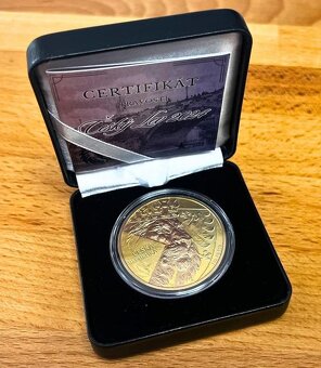 Stříbrná mince 1 oz Český lev 2024 Fine & Rose gilded - 3