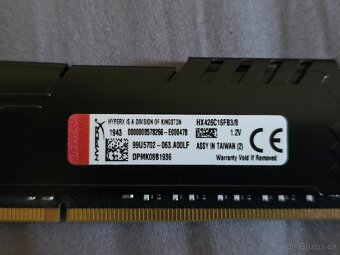 Kingston DDR4 8GB 2666MHz CL16 HX426C16FB3/8 - 3
