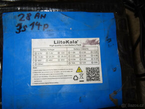 12V 28Ah 18650 LiIon Li ion Li-ion LiitoKala 14p3s 100A disc - 3