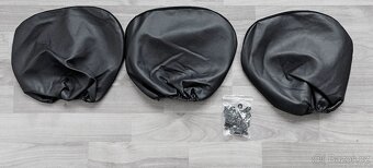 Nové černé potahy z umělé kůže na zadní sedadla Peugeot - 3