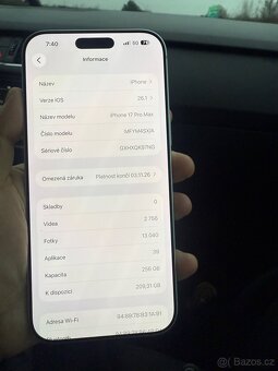 iPhone 17 Pro Max 256Gb stříbrný - 3