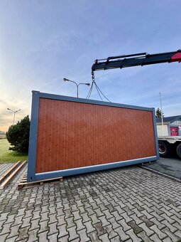 STAVEBNÍ KONTEJNER / UNIMOBUŇKA 6 × 3 m – dřevěný, antracit - 3