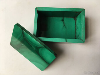 Starožitná malachitová škatulka - 3