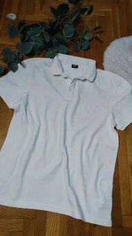Bílé pólo triko Cropp Regular vel. S - 3