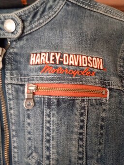 jeansová bunda harley Davidson vel.S - 3