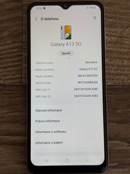 Mobilní telefon Samsung A13 5G - 3