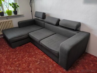 rozkládací gauč do L s úložným prostorem - 3