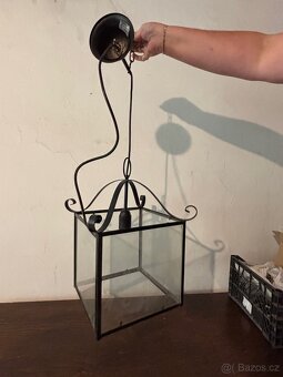 Závěsné svítidlo / lucerna ve vintage stylu - 3
