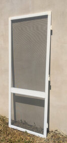 Balkonové síťové dveře proti hmyzu - bílé - nepoužité - 3