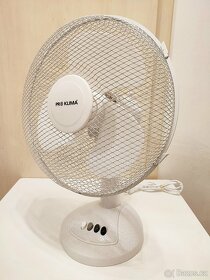 Stolní ventilátor PROKLIMA, Ø 300mm, max.40W, bílý - 3
