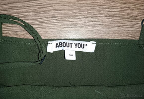 Dámský zelený top s krajkou About You - vel. XS - 3