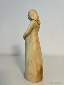 Dřevěná Soška Těhotné Marie - 3