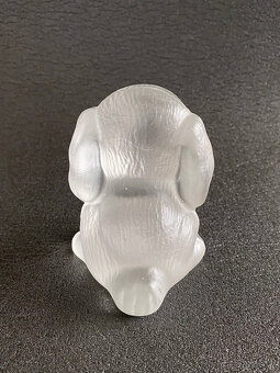 Goebel Plastika, soška Pejsek 9 cm, křišťálové sklo - 3