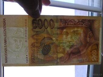 SLOVENSKÁ REPUBLIKA: VZÁCNA_ 5000 SK-1995 ser.H - 3