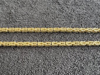 Zlata retiazka kralovsky vzor14k 585/1000 222g - 3